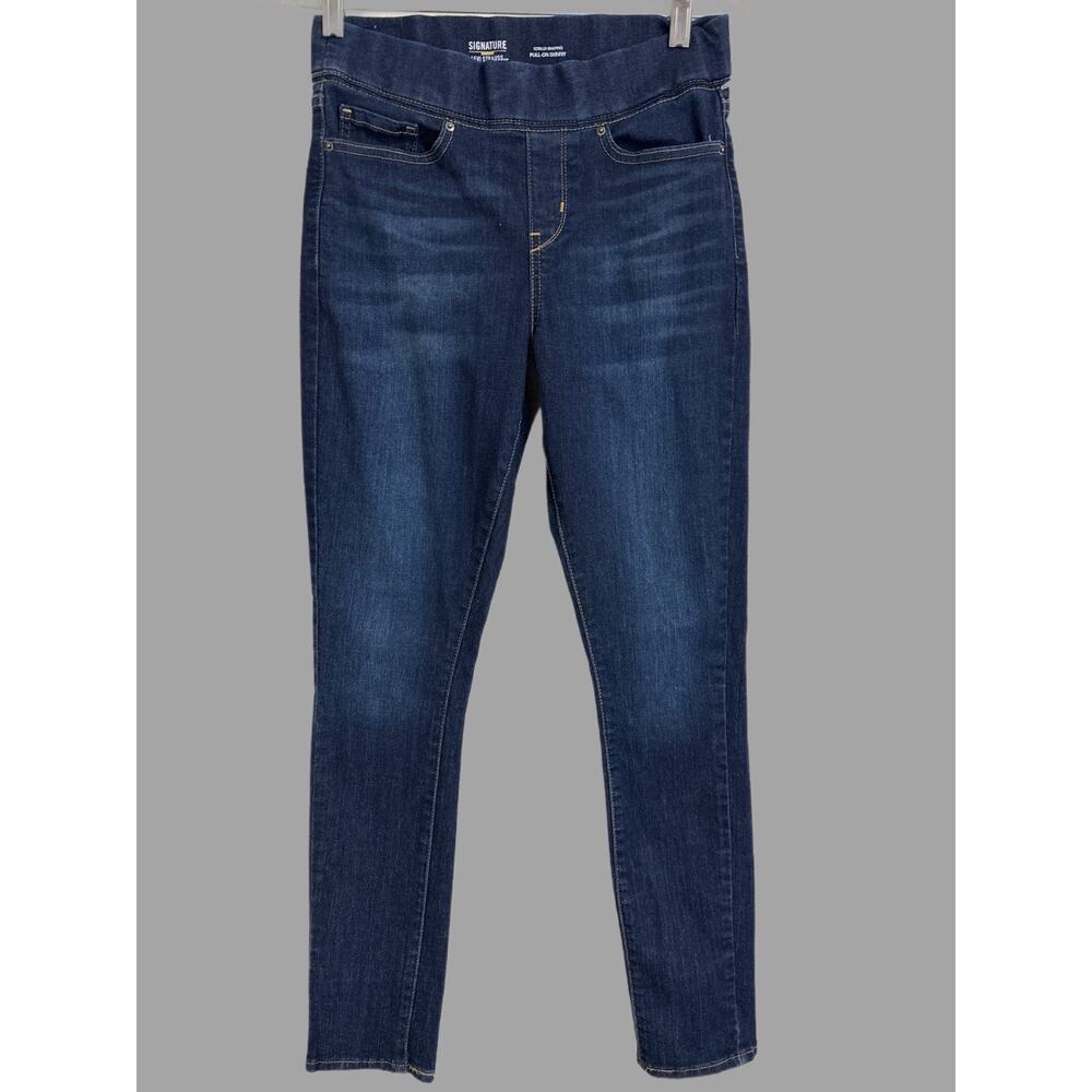 Signature By Levi‎ Strauss Gold Womens Size 4 Shaping Pull On Skinny Jeans